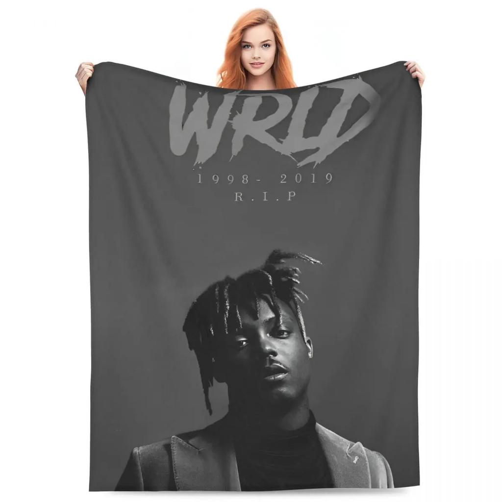 Juice Music Wrld Fuzzy Blankets The Party Never Ends Funny Throw Blanket for Sofa Bedding Lounge 200x150cm