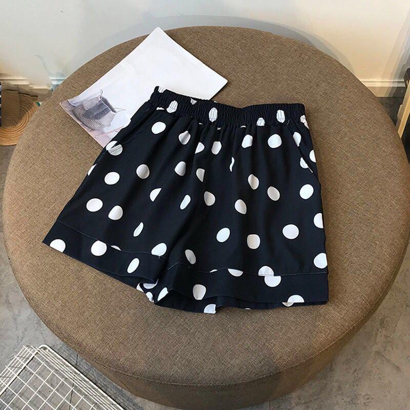 Женские модные летние свободные повседневные шорты, шорты, брюки, элегантные женские повседневные брюки с эластичной резинкой на талии, женские свободные шорты большого размера