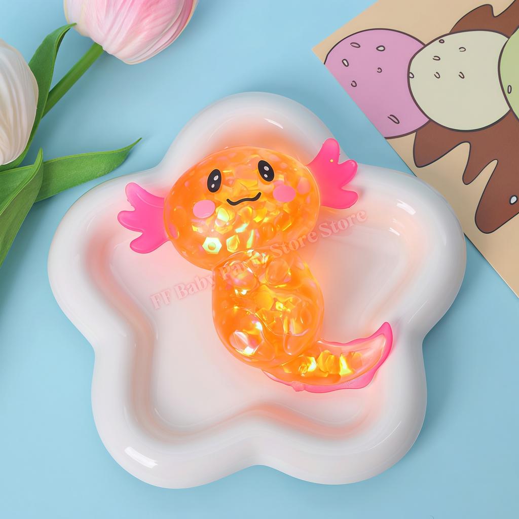 Salamander Maltose Fidgets Toys Squishy Malt Sugar Stretchy Axolotl Fun Squeeze Anti-Anxiety Gift Birthday Supplies Party Favors