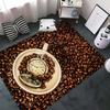 Забавный ковер с 3D-печатью кофейных зерен для гостиной, спальни, противоскользящий, мягкий коврик, диванный коврик, домашний декор, тапете HD