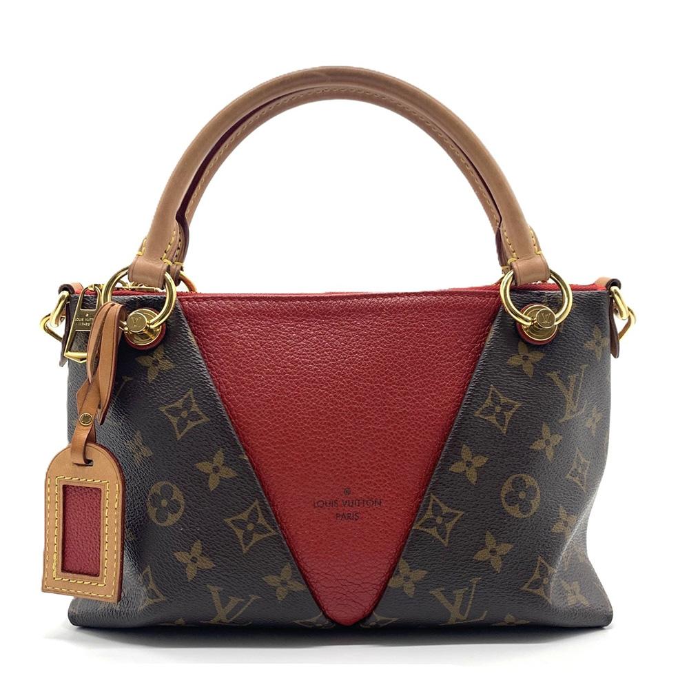 Used LOUIS VUITTONTote Bag Red Monogram canvas/leather Women
