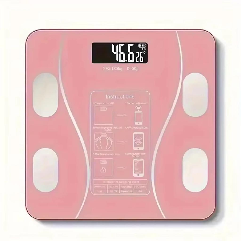 1 Smart Electronic Scale with LCD Display, Accurate Weight Measurement, Battery Powered (excluding Battery)