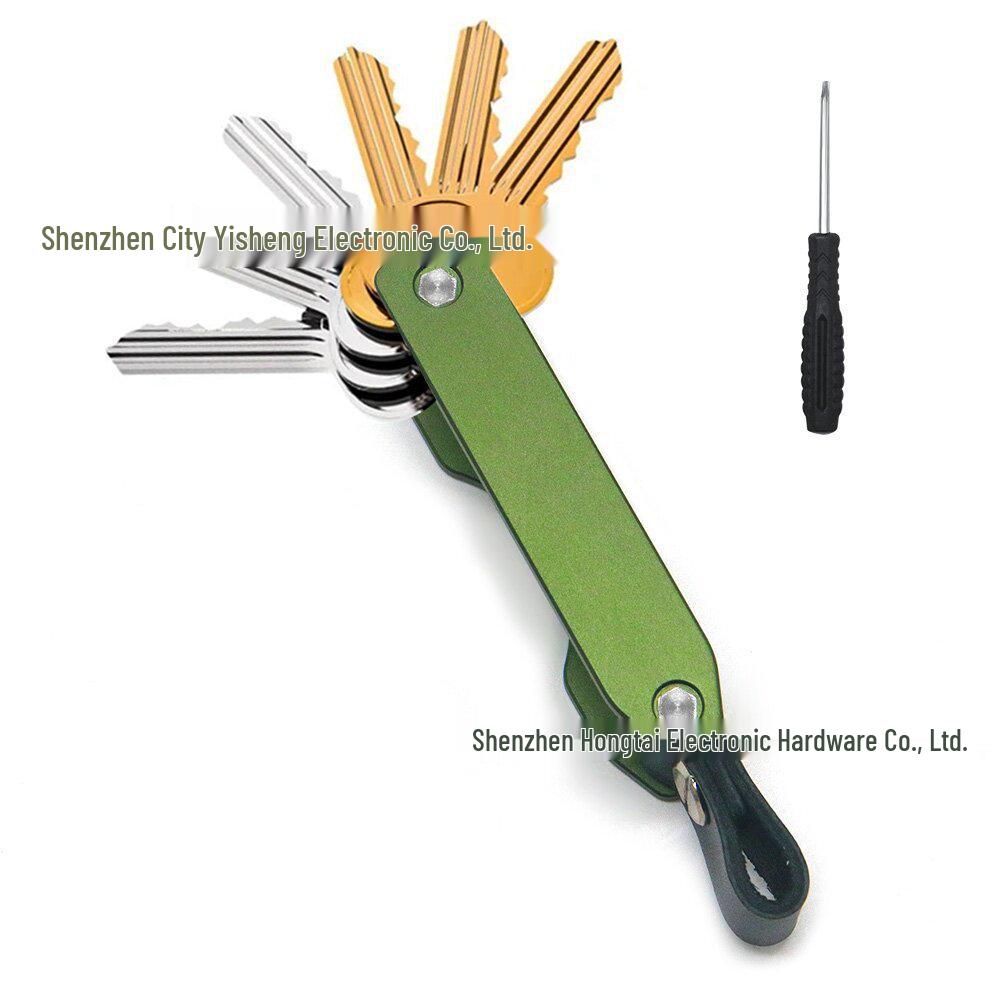 Алюминиевый органайзер для ключей с трекером Airtag и пряжкой для хранения на открытом воздухе