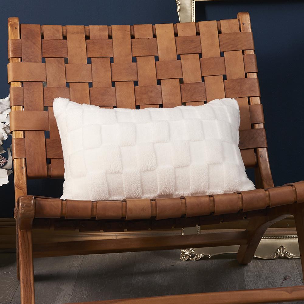 Pillowcase Only Luxurious Plush Square Cushion Cover For Sofa And Living Room With Invisible Zipper