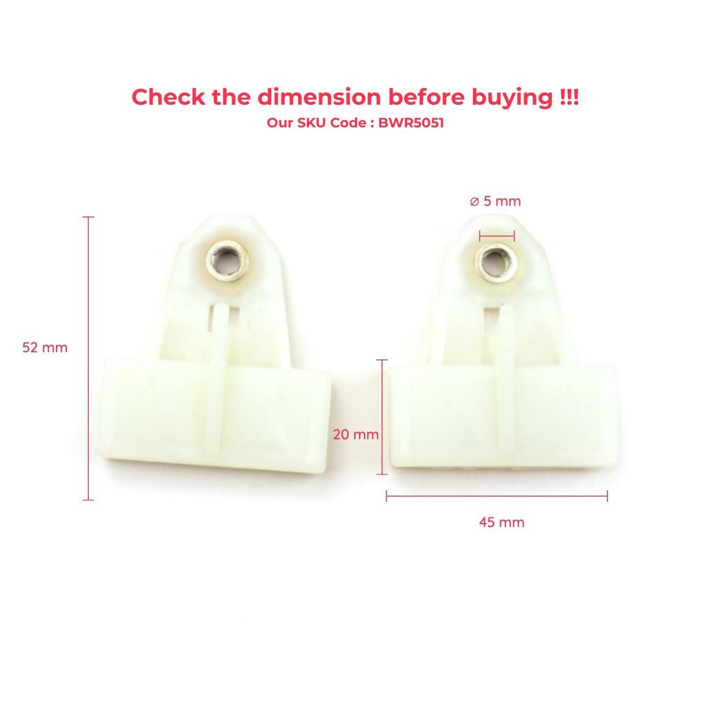 BWR5051 Window Glass Holder Sash Clips Rear for Renault Megane 3 Fluence Nissan Qashqai J10; Front Note E11 Micra K12 Pathfinder