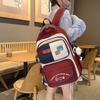Large Capacity Campus Lightweight Color Contrast Schoolbag Girl Backpack Children's Backpack