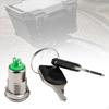 Electronic Key Switch on/Off Lock 12mm Barrel Positions with 2 Keys for Car Go Kart