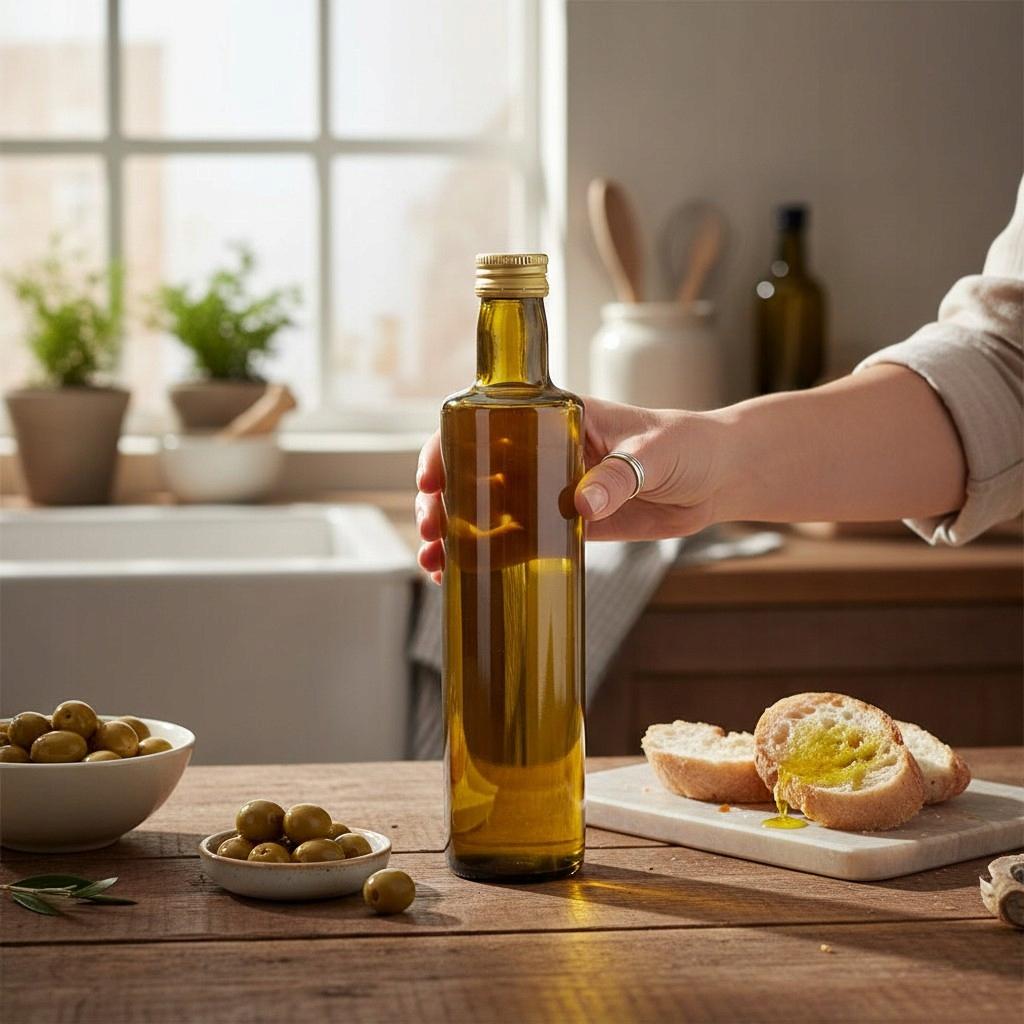 50x Bottle DORICA OLIVE 500ml Bottles for Olive Oil Juice 50pcs + CAP 0.5l