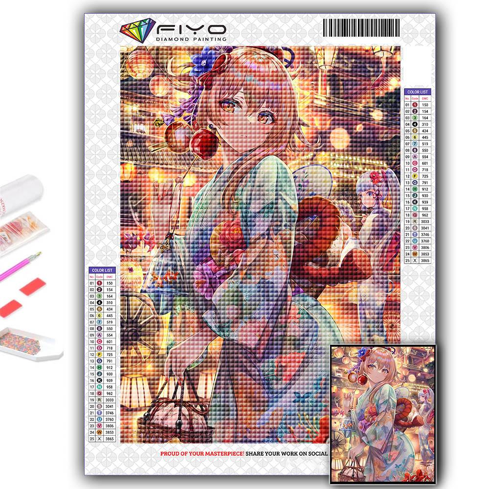 5D Алмазная картина Genshin Игровой персонаж DIY Алмазная вышивка Горный хрусталь Украшение дома