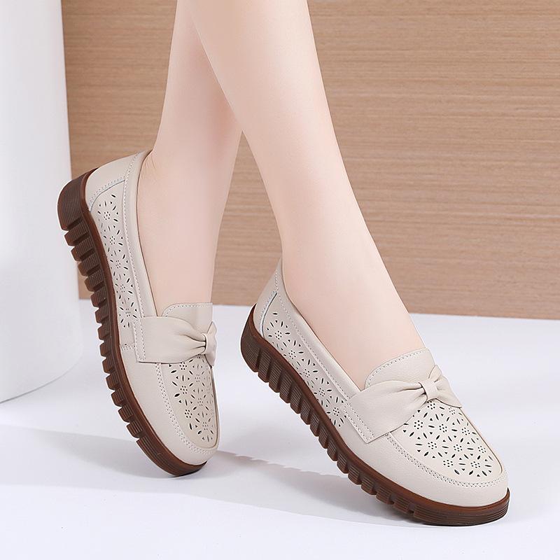 Новые весенние женские туфли-туфли на мягкой подошве для мам, модная и повседневная женская обувь