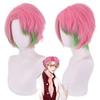 Demon Slayer Kanroji Mitsuri Pink Short Wig Cosplay Costume Heat Resistant Synthetic Hair Kimetsu No Yaiba Men Wigs