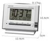 RHYTHM Alarm with Electronic and Light Clock, Radio-Controlled, Sound, Temperature, Humidity, Calendar, (8RZ222SR03)