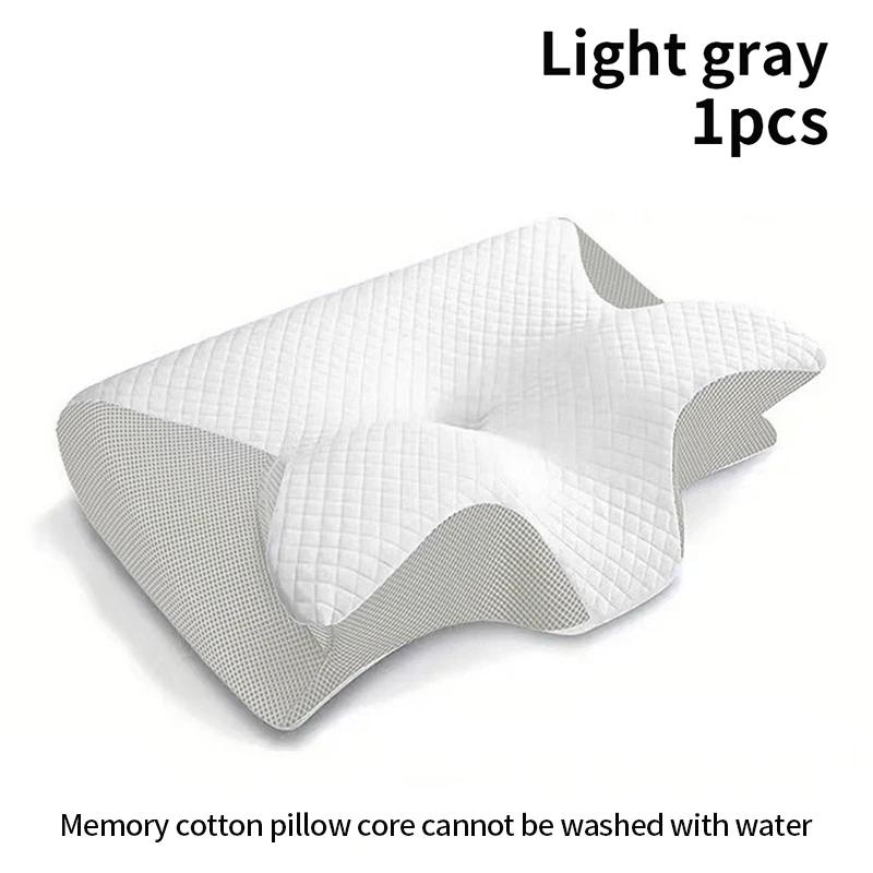 New 2 In 1 Ergonomic Memory Foam Pillow Help Sleep,Protect The Neck Cervical Orthopedic Travel Neck Pillow For Sleeping For Home