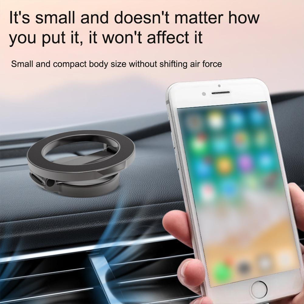 1 PC Magnetic Suction Car Phone Holder Car Mounted Rotatable Bracket Magnetic Suction Type Backstick Bracket
