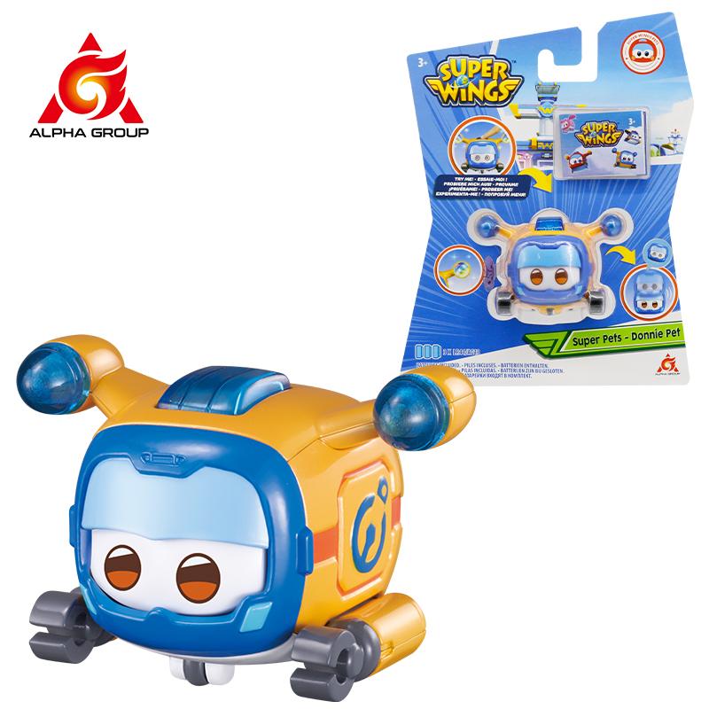 Суперкрылья Супер Питомник-Тино Питомец Динозавр Со Сверкающим Светом Слайдер Лицо Для Смены Эмоций Штабелируемые Фигурки Игрушка Для Детей Подарок