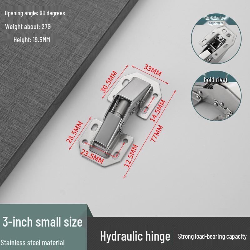 Петля-лягушка из нержавеющей стали с плавным закрыванием, мостового типа, утолщенная 3-4 дюйма, без пазов, для дверц шкафов и столов для маджонга