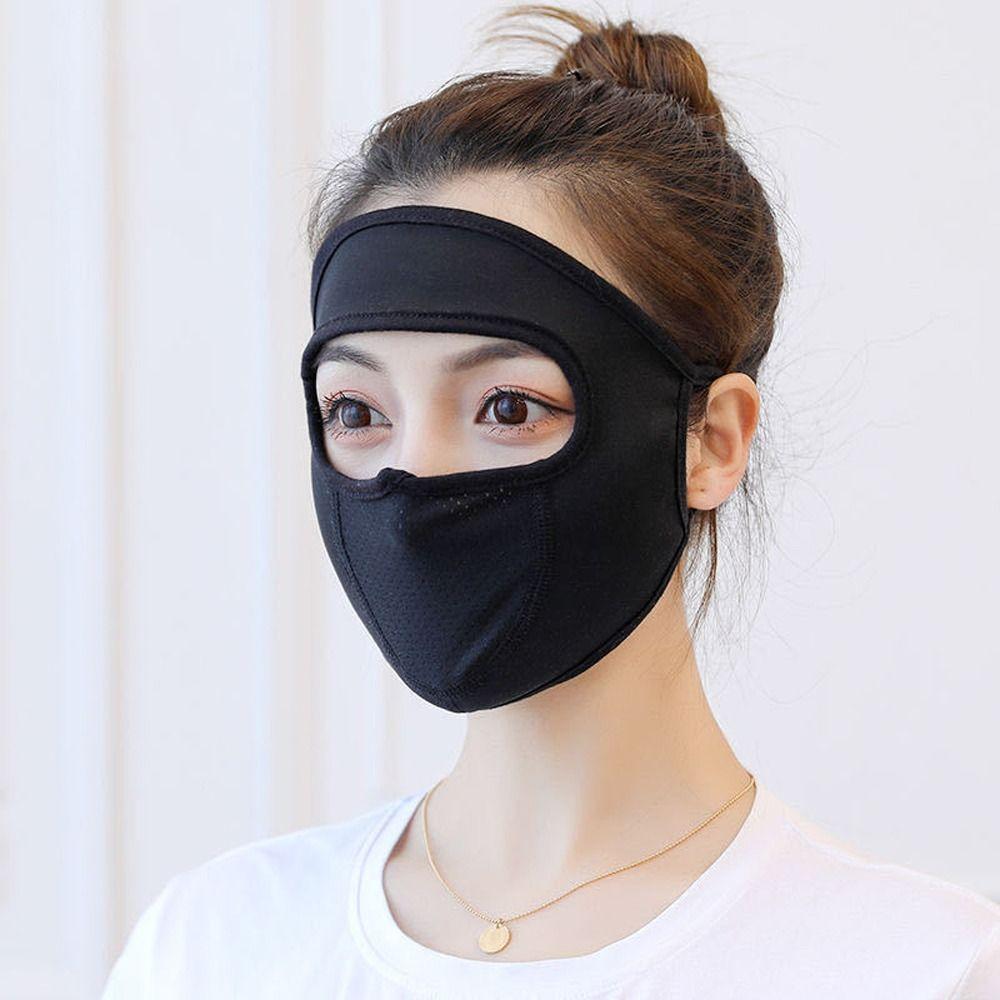 Silk Sunscreen Veil Mesh Driving Face Cover Womne Face Mask Summer Sunscreen Mask Face Gini Mask
