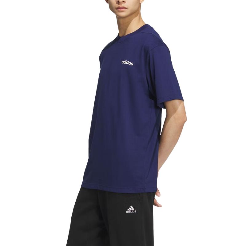 adidas Футболка унисекс темно-синяя JL9652