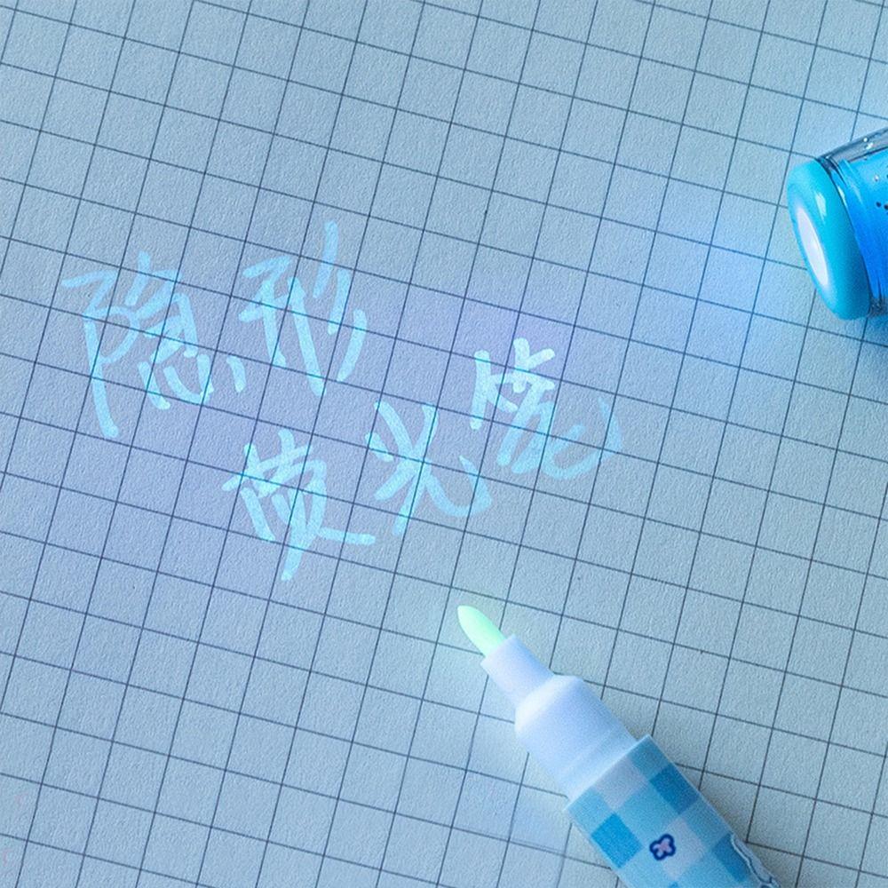 Mysteriously Disappearing Invisible Ballpoint Pen With Small Light Secret Message Pen  Memo Pen