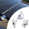 4 шт. Регулируемые Z-кронштейны для крепления солнечных панелей, концевые зажимы для солнечных рельсов, фотоэлектрическая поддержка
