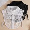 Lace Fakes Collar Classic Fashion Detachable Fake Collars Faux Half-Shirt for Women Girlls Ladies Dresses Blouse Sweater