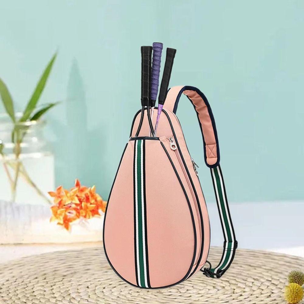 Водонепроницаемая легкая сумка-слинг на молнии для бадминтонных ракеток, тренажеров и оборудования для спортзала