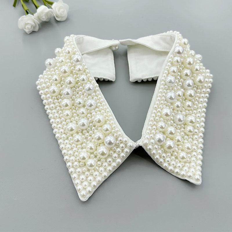 Pearl Women Shirt False Collars Crystal Removable Collar Women Necklace Fake Collar Detachable Diamond Clothing Accessories