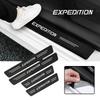 AJW1 New Carbon Fiber Car Door Sill Sticker Threshold Side Anti Scratch Sticker For Ford EXPEDITION Logo Waterproof Decal Accessories