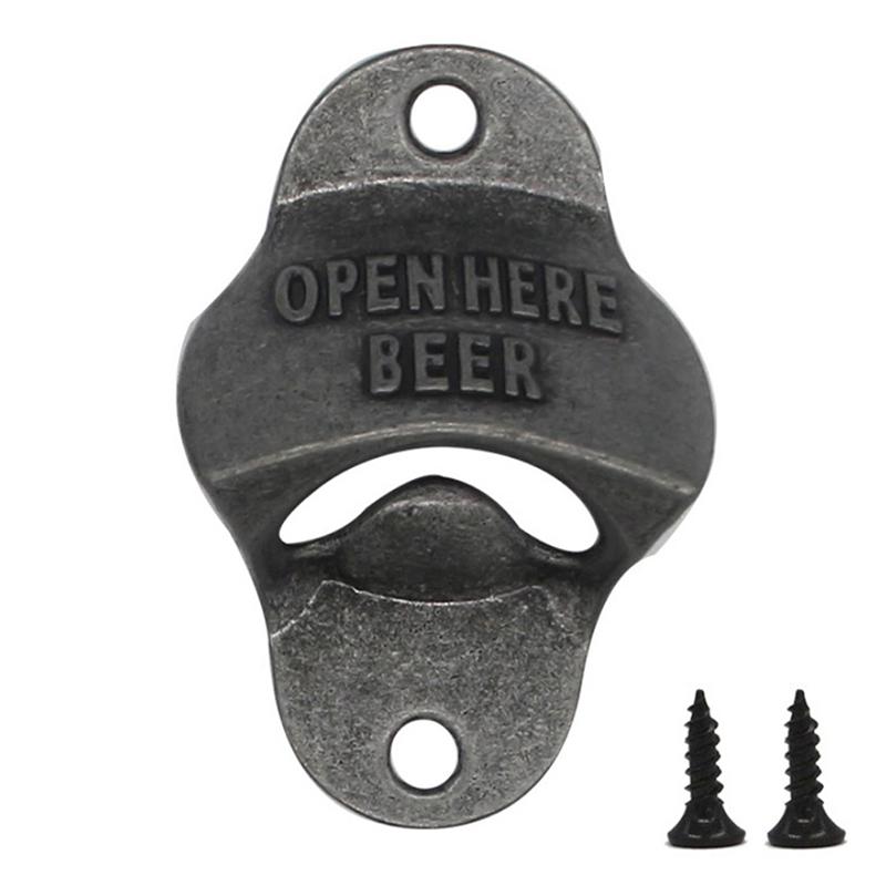 Ретро открывалка для пивных бутылок настенная винтажная барная настенная отделка кафе пивные открывалки кухонные инструменты открывалка