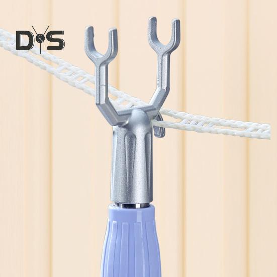 Штанга для одежды из нержавеющей стали, U-образная вилка, выдвижной телескопический крючок для подвешивания одежды, высокая грузоподъемность, складная вешалка для одежды