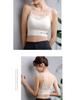Женский кружевной топ-бандо с нагрудными вкладышами - Большой размер, базовая майка против просвечивания
