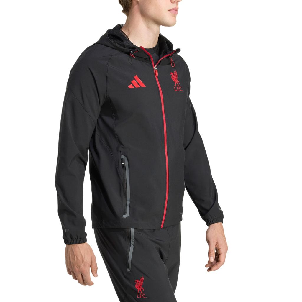adidas Куртка Liverpool FC Tiro 25 Competition Vis Tech Tracel 'Черный' Мужская JZ5556