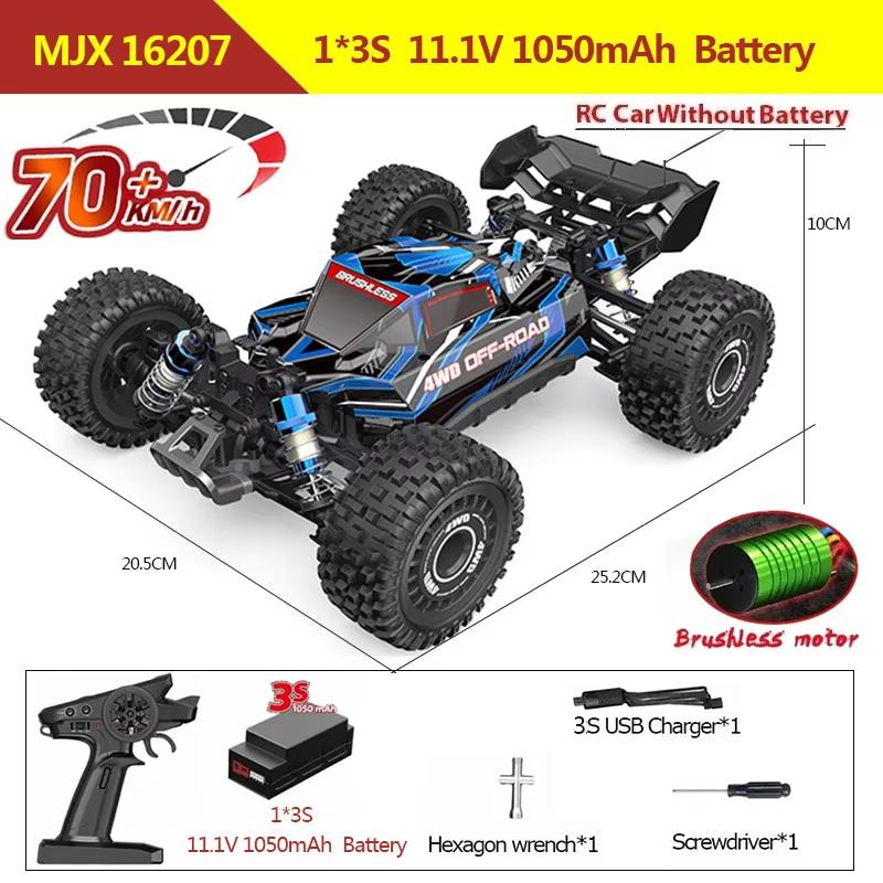 2024 New 1/16 4WD RC Car High Speed 70KM/H Climbing Racing Drift High Horsepower Brushless RC Racing Car RC Car Off-road Truck Toy Children's Gift