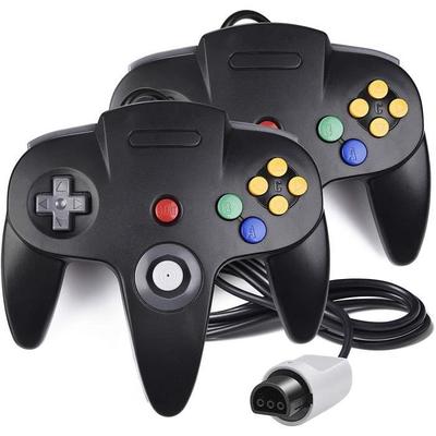 Геймпад - Нейтральный - Nintendo 64 - Проводной - Черный - 2 шт.