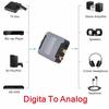 DAC Digital To Analog Audio Converter Optical SPDIF Toslink Coaxial Input To L/R RCA 3.5mm Jack Headphone Amplifier Output