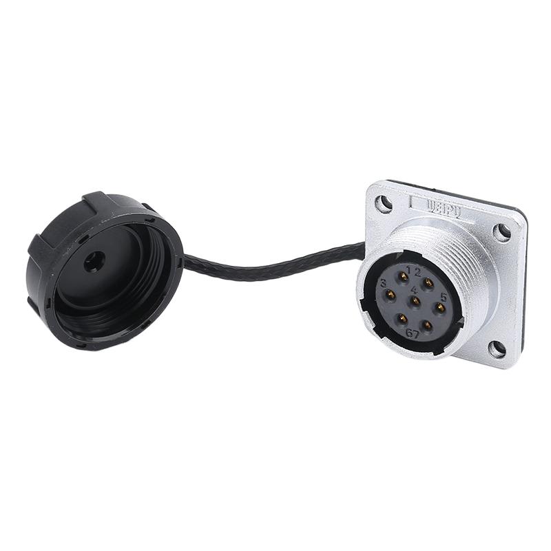 WEIPU WS20 TQ+Z 2 3 4 5 6 7 8 9 12 15Pin Industrial Waterproof Connector AC DC Power Soldering Terminal Wire Electric Connectors