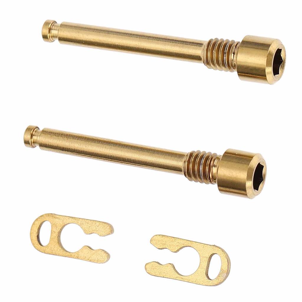 2 шт. болты для тормозных колодок дискового тормоза велосипеда, резьбовые штифты, болты для суппорта тормоза велосипеда из сплава титана со стопорными кольцами