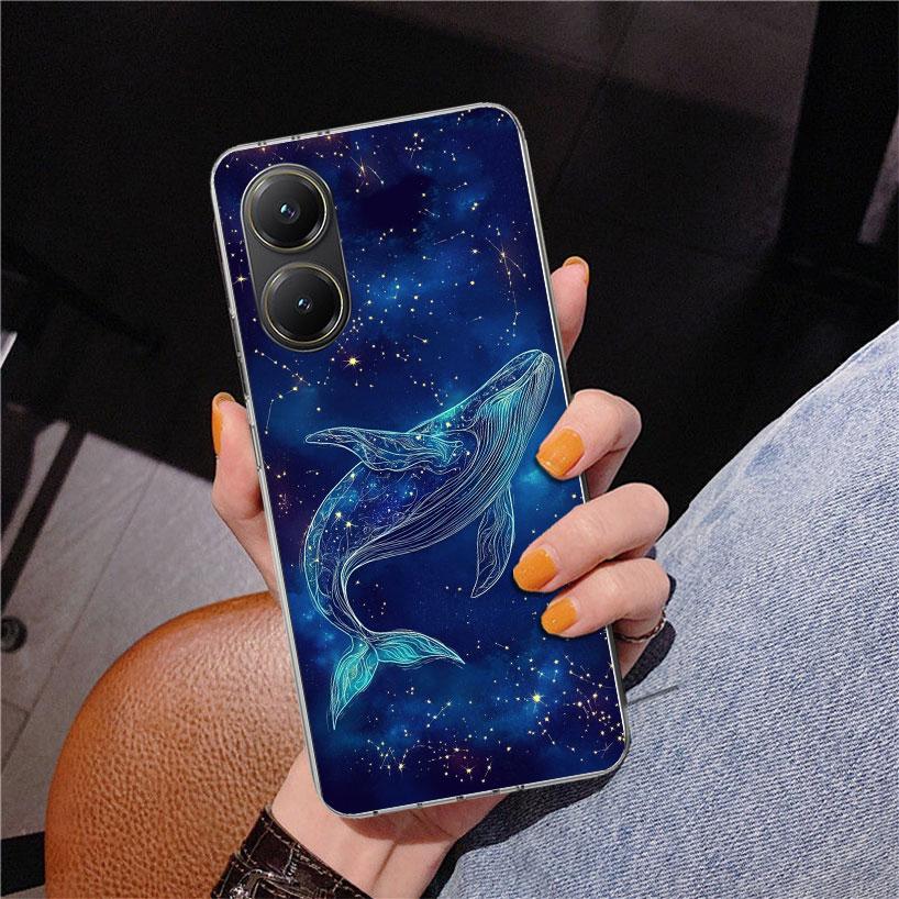 Humpback Whale Sea Giant Phone Case For Xiaomi Poco X7 X6 X5 Pro F7 Ultra Redmi 15C 15 13C 13 12C 12 10 10A 10C 9 9A 9C 9T Cover