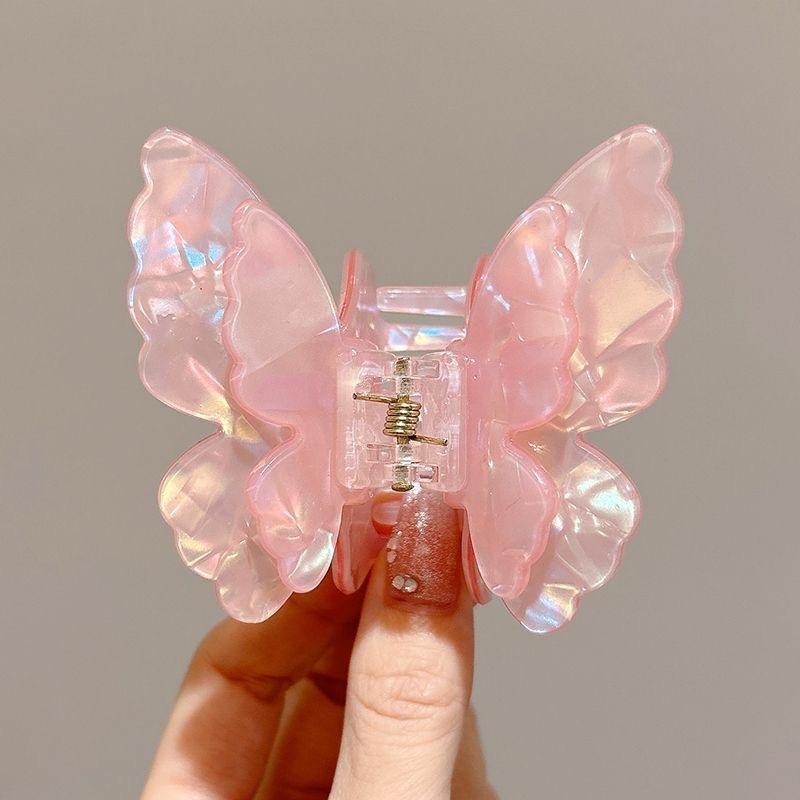 Сказочные красочные бабочки, заколки для волос, сладкие ацетатные заколки-крабы, заколки для волос, головные уборы для женщин и девочек, французские аксессуары для волос