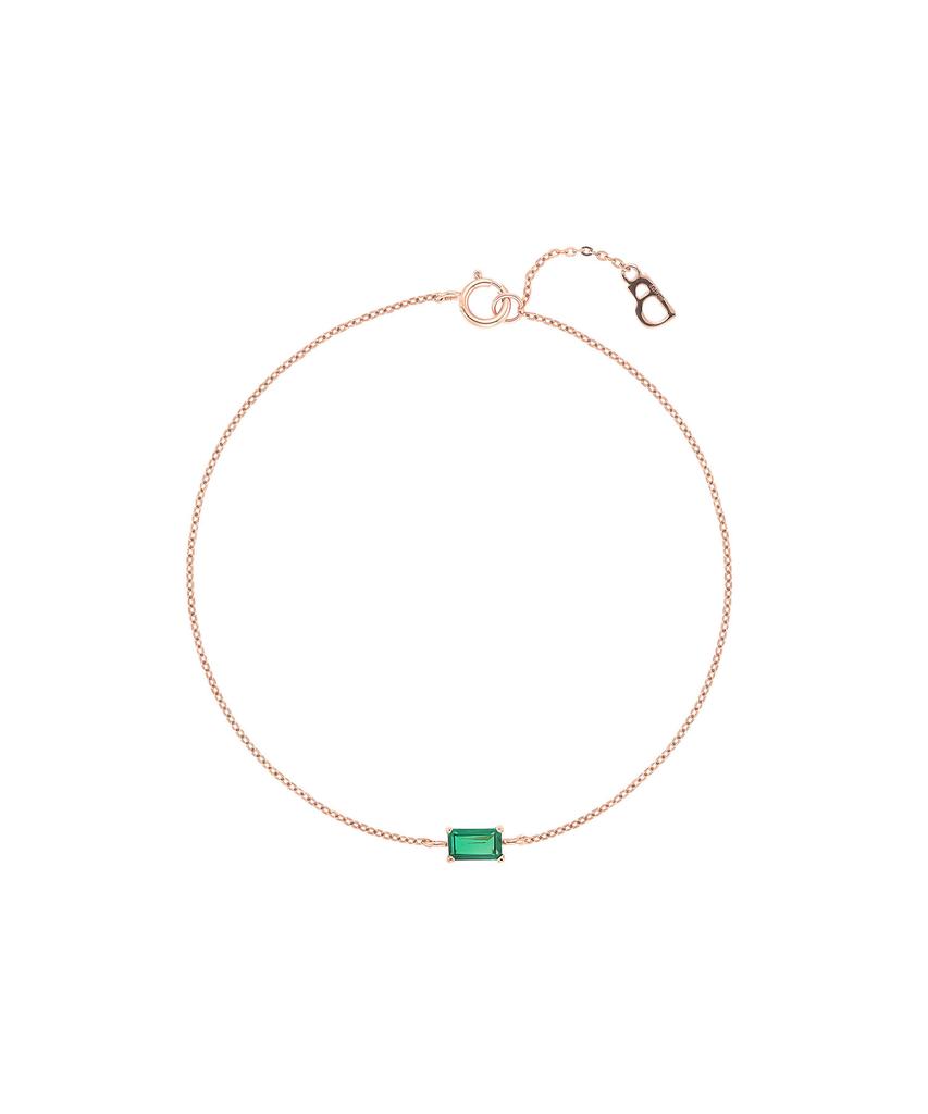 Lloyd Emerald Bar 10K Bracelet Lwf25007D