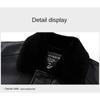 Winter Genuine Leather Clothes Men's Coat Fleece-lined Thickened Men's Dad's Leather Jacket