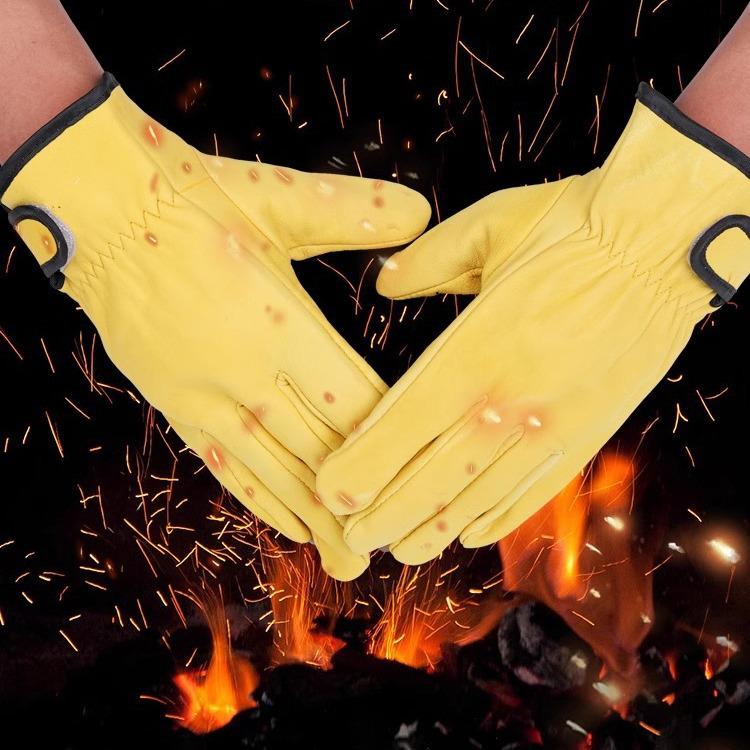 Сварочные перчатки из овчины, устойчивые к аргоновой дуге — дышащие, износостойкие, не дающие ожогов, гибкая изоляция для обслуживания сварщиков