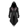 Мода Новый Готический Стиль Средневековый Винтаж Костюм Ренессанс Ретро Костюм Мужская Куртка С Капюшоном Пальто Хэллоуин Косплей Одежда