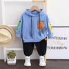 Spring Autumn Baby Boys Girls Cotton Clothes Children Letter Hooded Pants 2Pcs/sets Infant Kid Fashion Toddler Casual Tracksuits