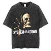 System of A Down Toxicity Альбом Графический Выцветшая Футболка Унисекс Женская Рок Оверсайз Футболки Унисекс Винтажная Альтернативный Метал Футболки