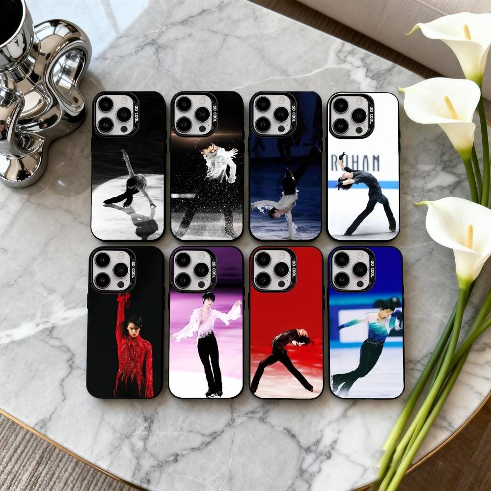 4A Jump Legend H-H-Hanyu Y-Yuzuru Чехол для телефона iPhone17,16,15,14,13,12,11 Plus,Pro Max Черный Конфетный серебристый чехол для телефона