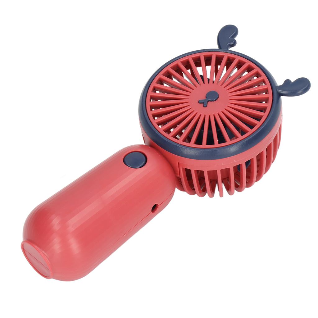 Ручной вентилятор USB зарядка портативный мини красный рог животного милый стиль работающий от батареи вентилятор для Tr