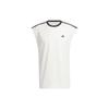 Side Stripe Logo Print Basketball Tank Top Men Tops Han-Jade-White IL2293