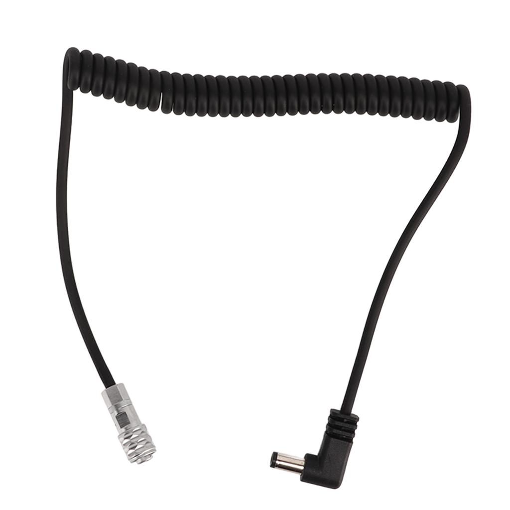 2Pin Spring Power Cable Plastic DC Camera Spring Power Supply Cord Replacement Accessory for BMPCC