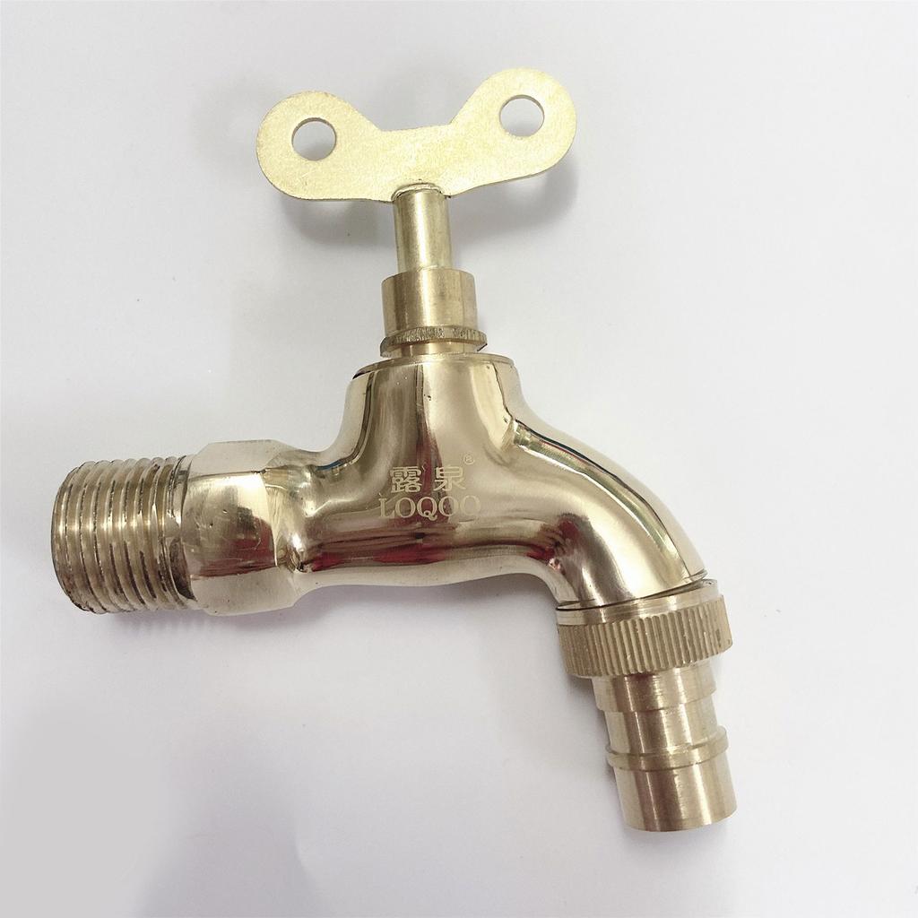 Противоугонный кран для воды с замком для ключа, латунный корпус, одно отверстие для переключателя с ключом, краны для кухни и улицы